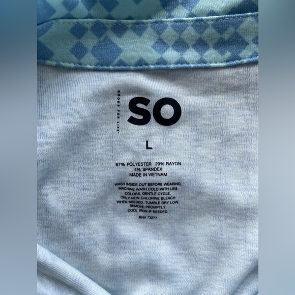 NWT 60’s Retro Style SO Checkered Aqua Periwinkle Shirred Polo Mini Dress - Picture 6 of 6